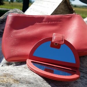 CRABTREE & EVELYN RED make up bag set
